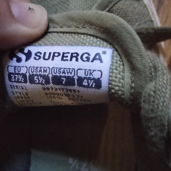 SUPERGA 2750 COTU CLASSIC OLIVE PARIS - Picture 5 of 5